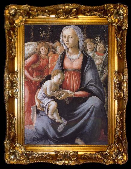 framed  Sandro Botticelli Our Lady of Angels with five sub, ta009-2